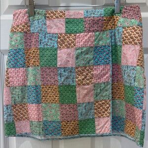 Vineyard Vines Multicolor Patchwork Mini Skirt